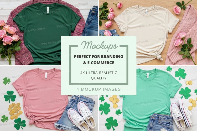 White Tshirt Mockup Image 16