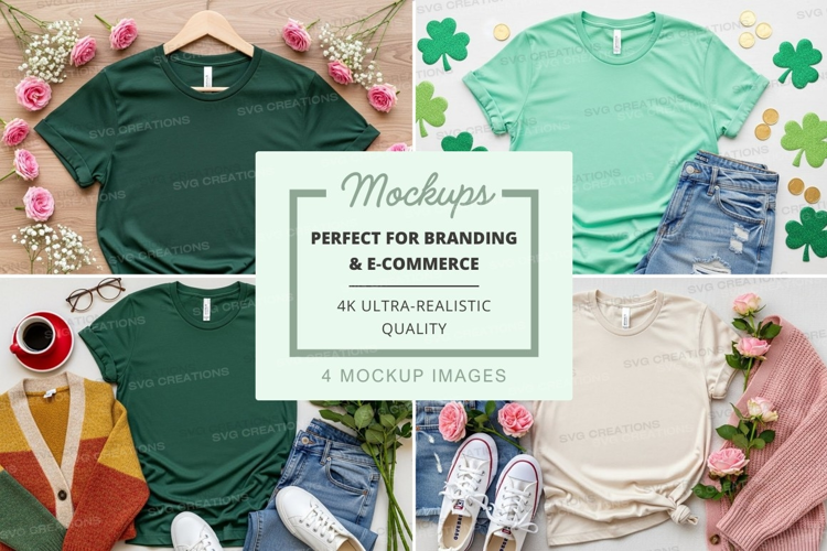 St. patrick's day t-shirt mockup