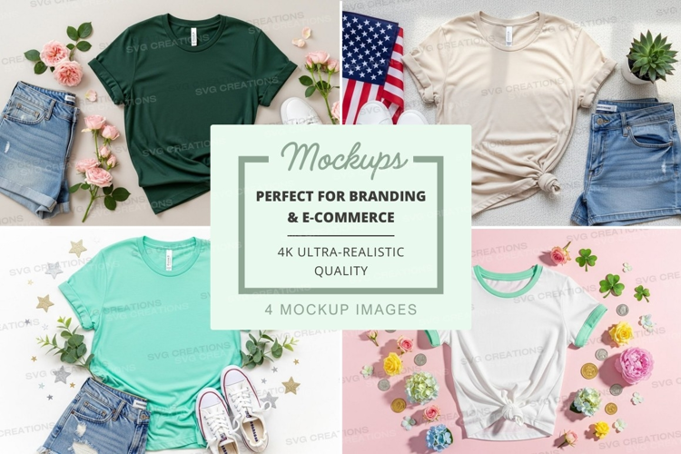 Casual summer fashion mockup