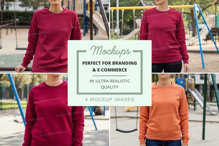 Long sleeve t-shirt mockup in park setting example image 1