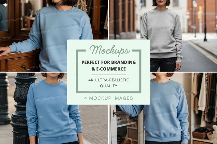 Sweatshirt mockup in urban setting