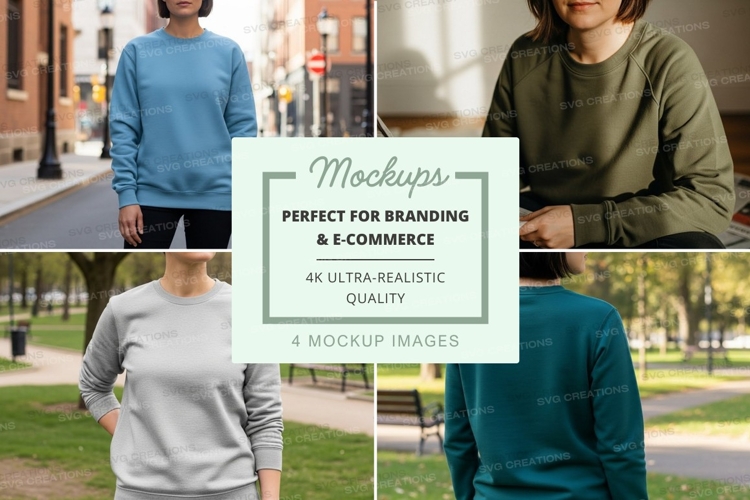 Sweatshirt mockup in urban setting
