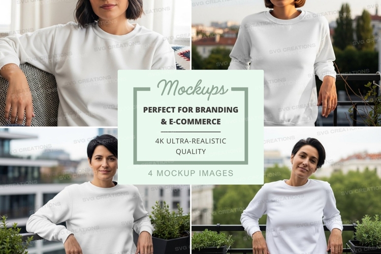 White Tshirt Mockup Image 7