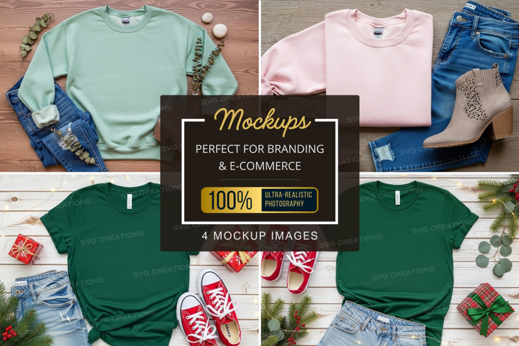 Mockup: casual winter fashion