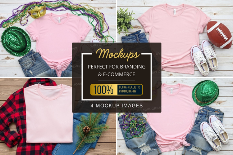 Mockup: festive casual wear