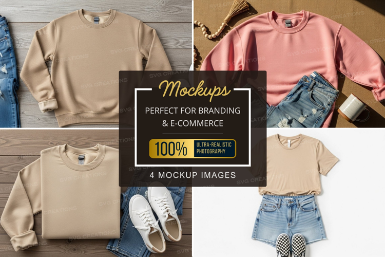 Casual outfit mockup