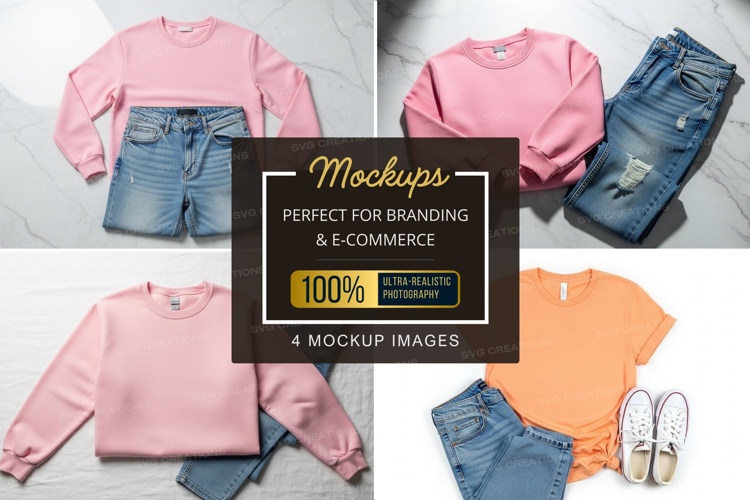 Casual outfit mockup