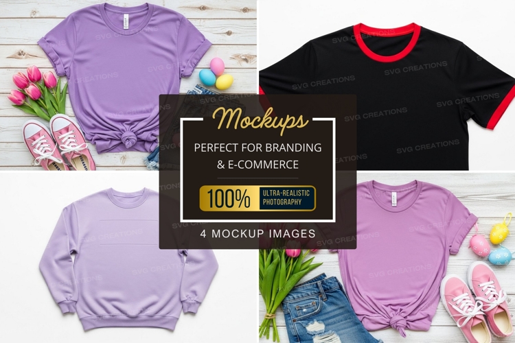 Mockup collection of casual wear