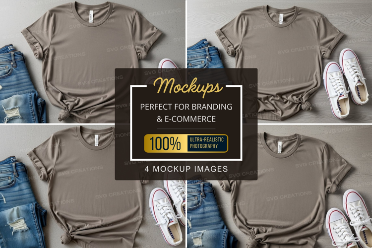 Casual outfit mockup