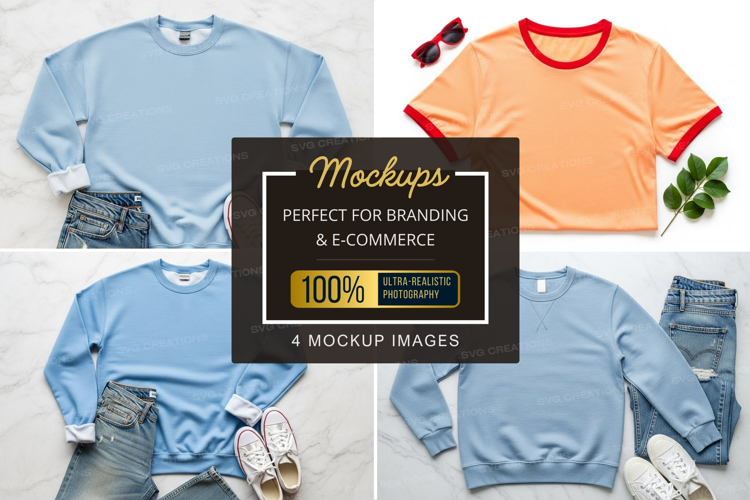Casual sweatshirts mockup
