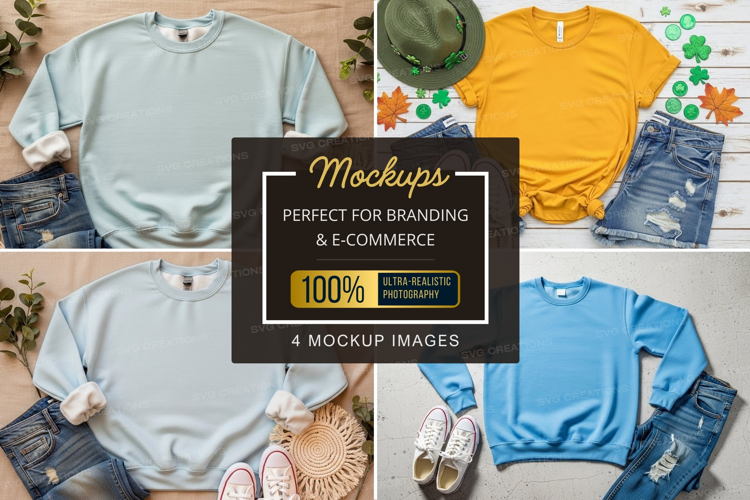 Mockup collection of casual outfits