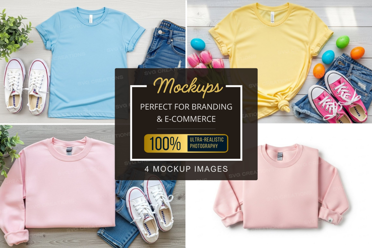 Mockup: kids' clothing collection