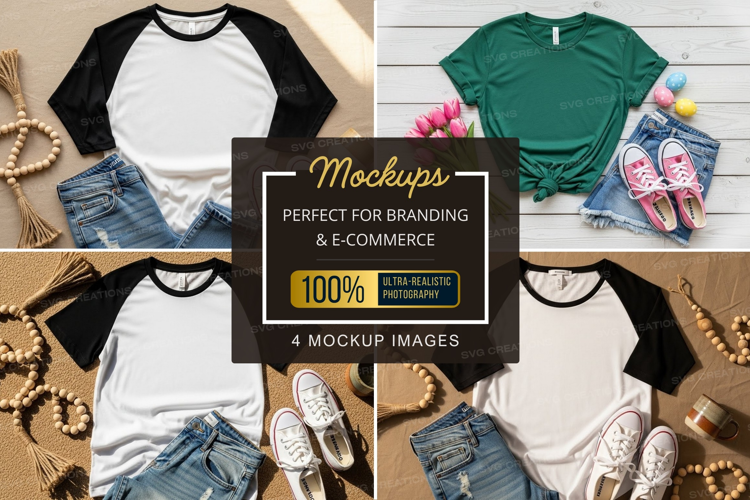 Mockup: casual outfit with t-shirts and accessories