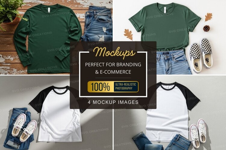 Mockup collection of casual wear example image 1