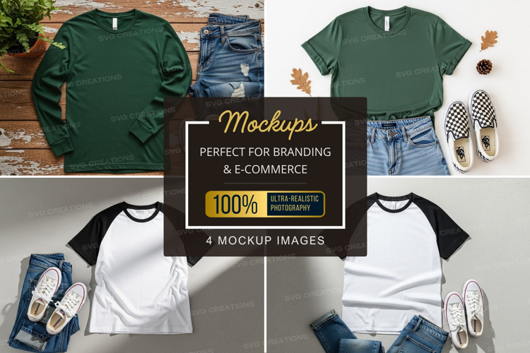 Mockup collection of casual wear
