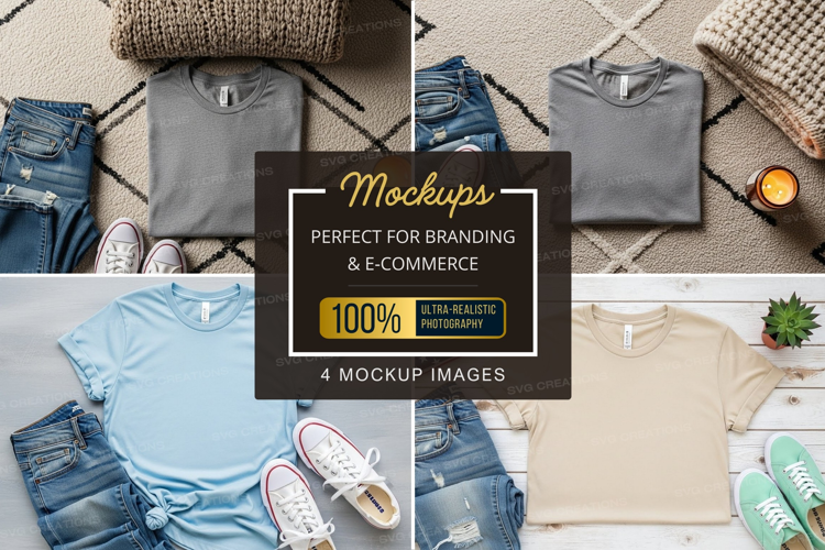 Casual outfit mockup