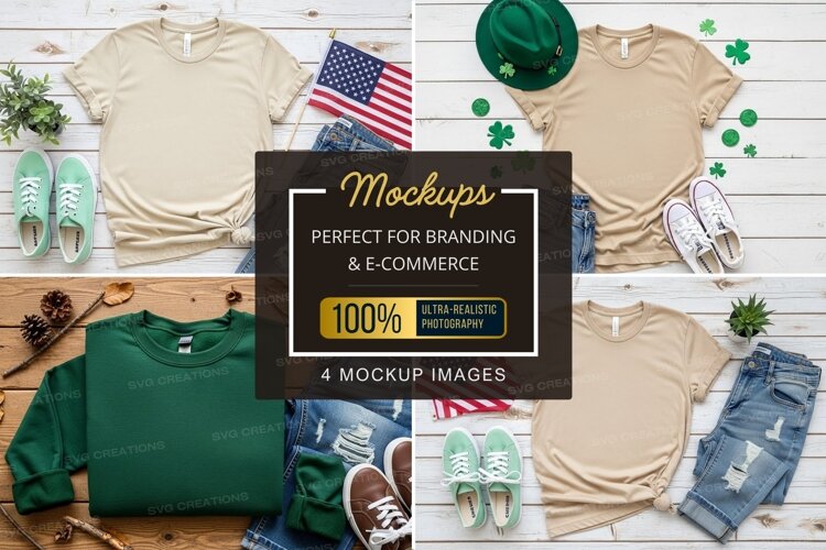 Mockup: casual summer outfits with american and irish themes example image 1