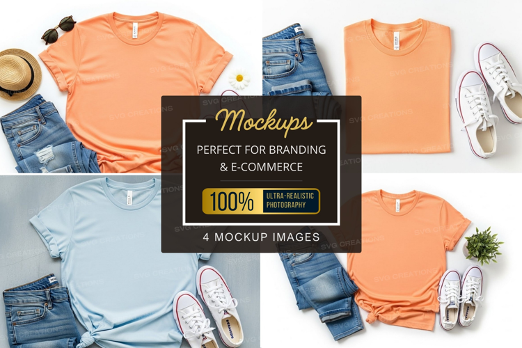 Mockup collection of casual summer outfits