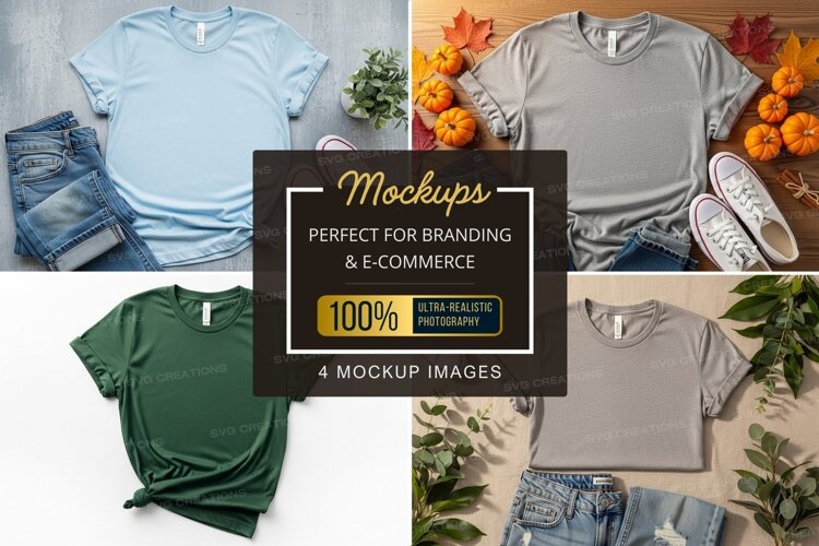 Mockup: casual fall outfits with t-shirts and accessories example image 1