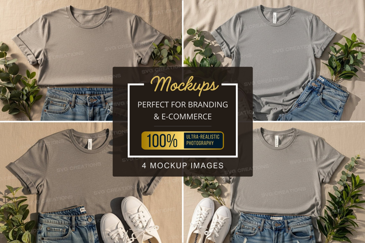 Casual summer outfit mockup