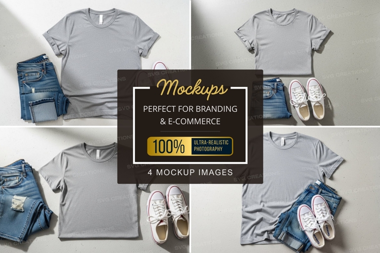 Casual outfit mockup