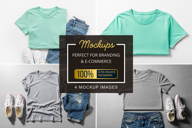 Mockup: casual outfit flat lay