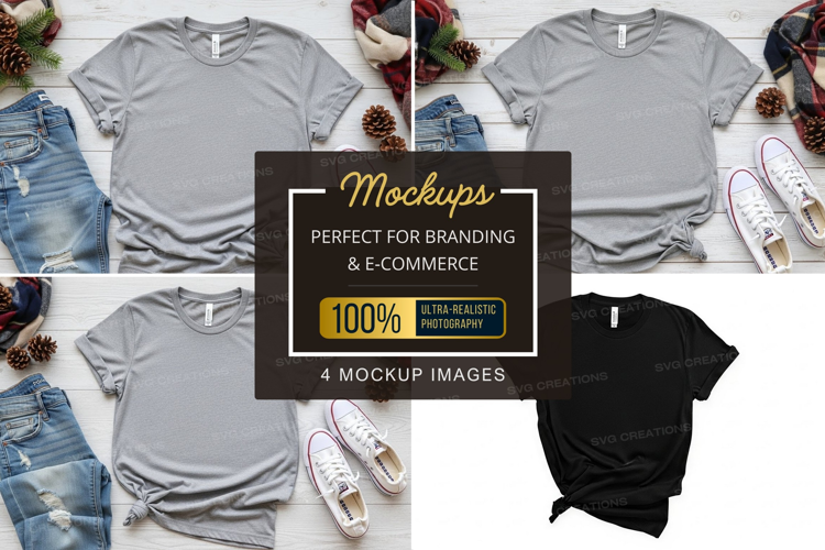 Mockup: casual t-shirt collection