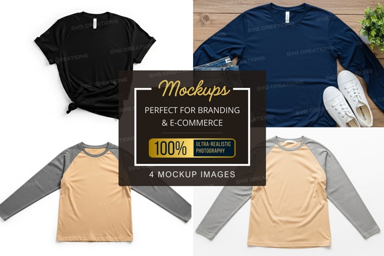 Black Tshirt Mockup Image 20