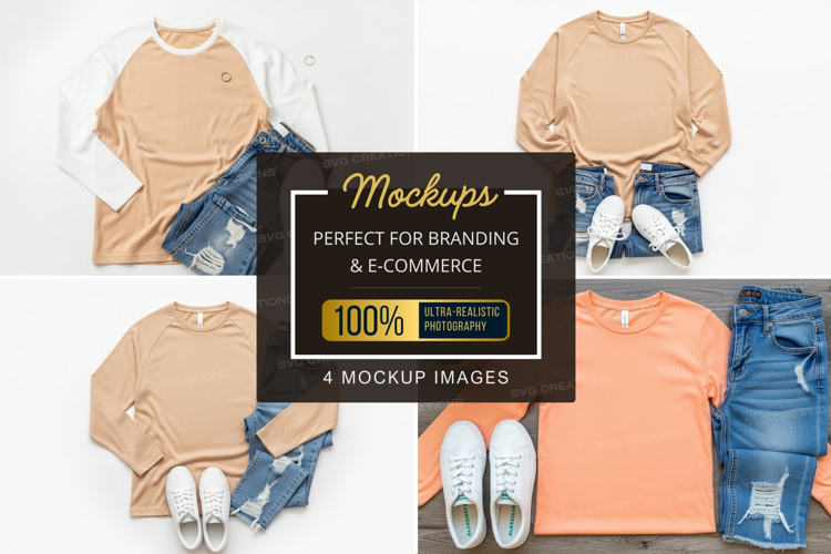 Casual outfit mockup