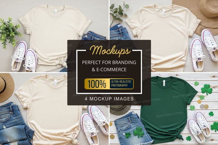 Casual summer outfits mockup
