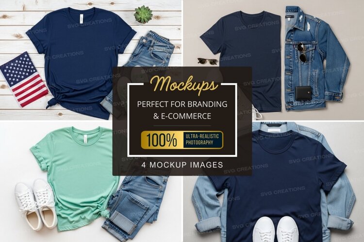 Mockup: casual outfit with t-shirts and accessories example image 1