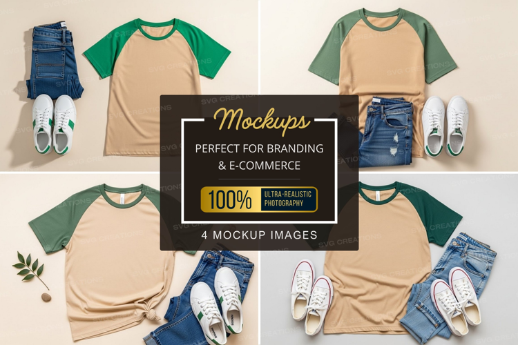 Casual outfit mockup
