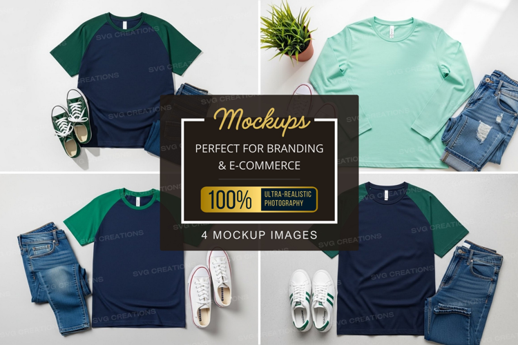 Casual outfit mockup