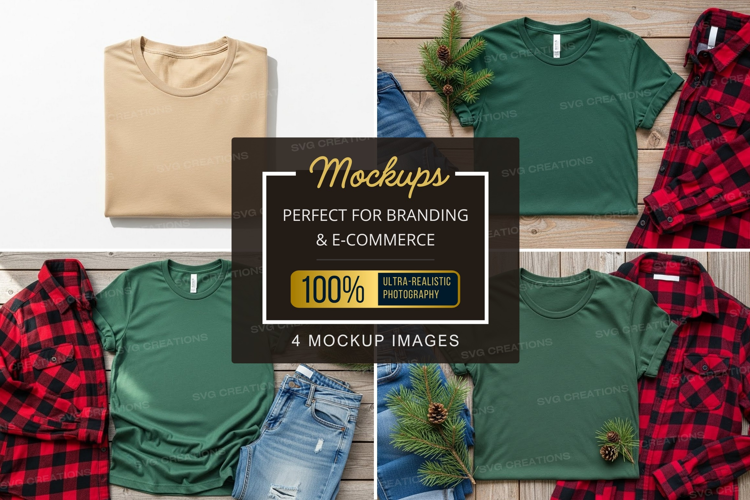 Mockup: casual winter fashion collection