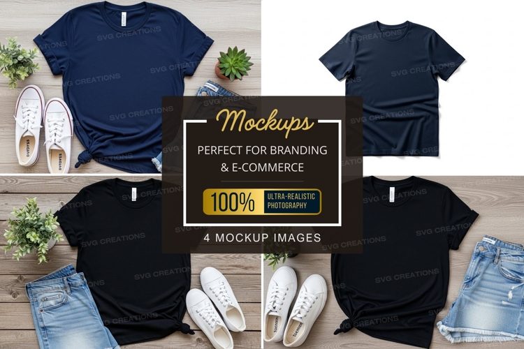 Mockup: t-shirt and casual outfit