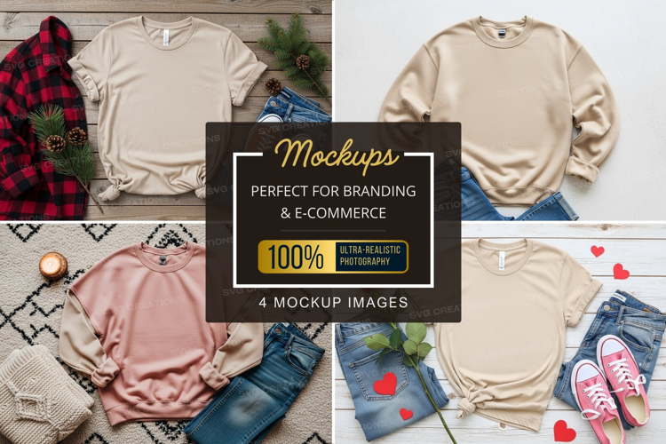 Mockup collection of casual wear