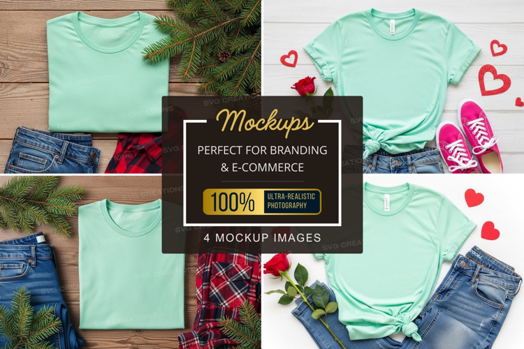 Mockup: casual outfit with t-shirts and accessories