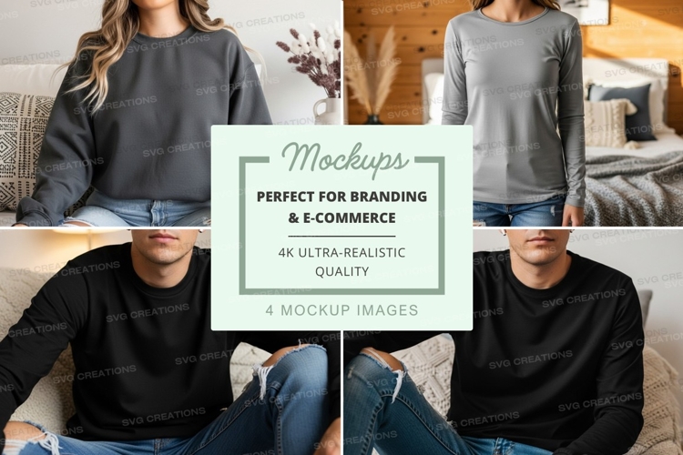 Black Tshirt Mockup Image 22