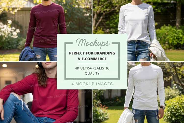 White Tshirt Mockup Image 5