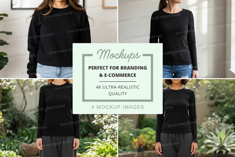 Black Tshirt Mockup Image 20