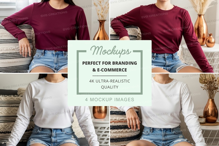 T-shirt mockup with models