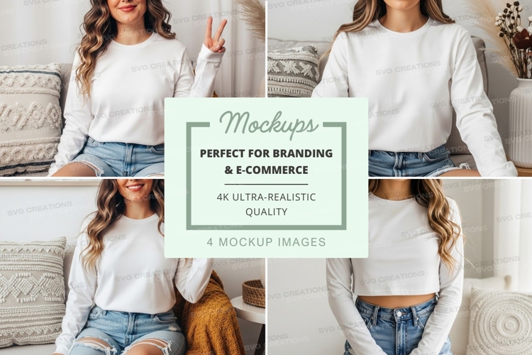 White Tshirt Mockup Image 20