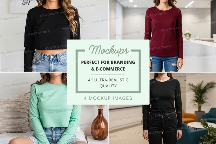 Black Tshirt Mockup Image 10