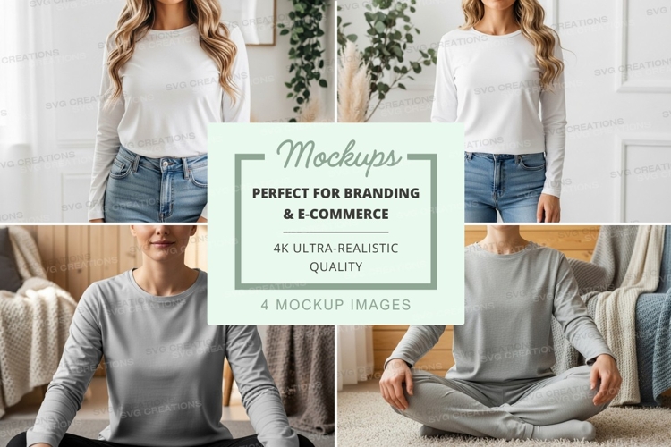 White Tshirt Mockup Image 11