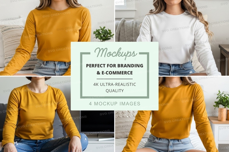 White Tshirt Mockup Image 6