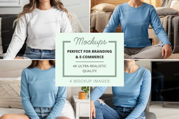 White Tshirt Mockup Image 21