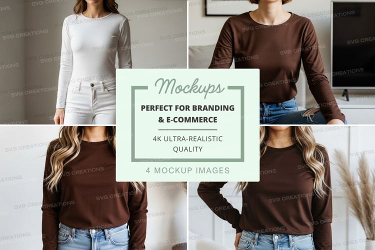 White Tshirt Mockup Image 8