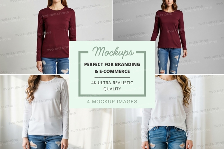 White Tshirt Mockup Image 11