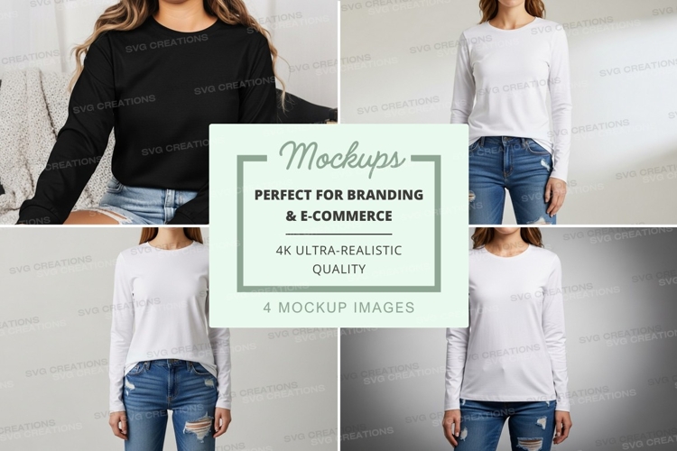 White Tshirt Mockup Image 7