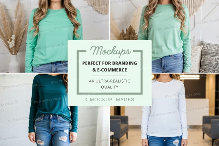 White Tshirt Mockup Image 11